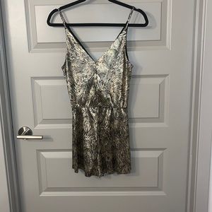 Top Shop gold and black romper